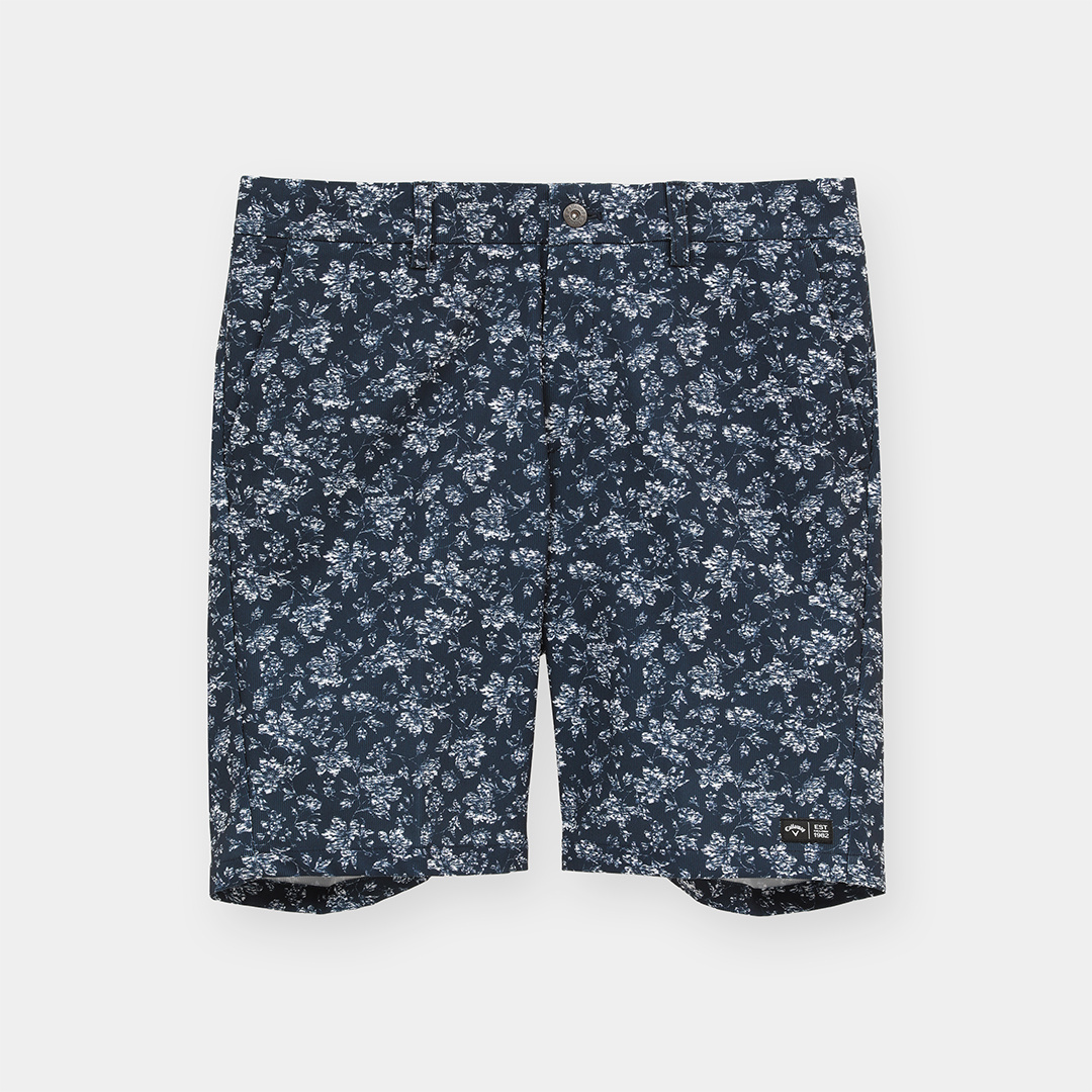 2WAYストレッチピケ花柄ショートパンツ (MENS)