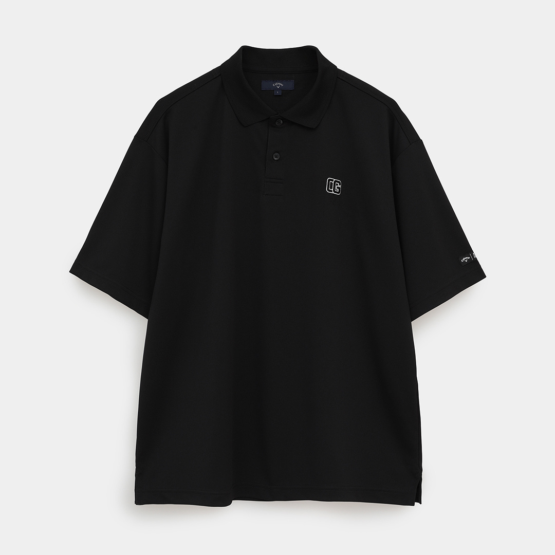 ポリエステルカノコオーバーサイズ半袖ポロシャツ (MENS)