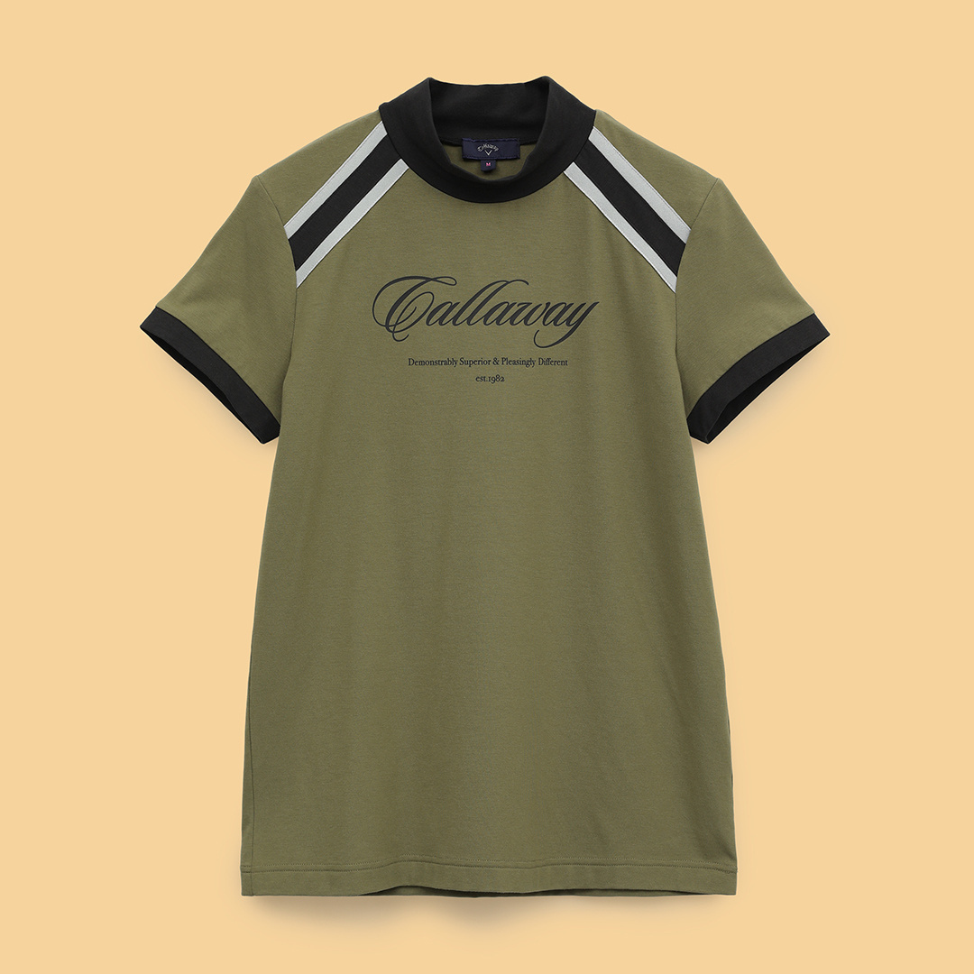 半袖モックネックシャツ (WOMENS)