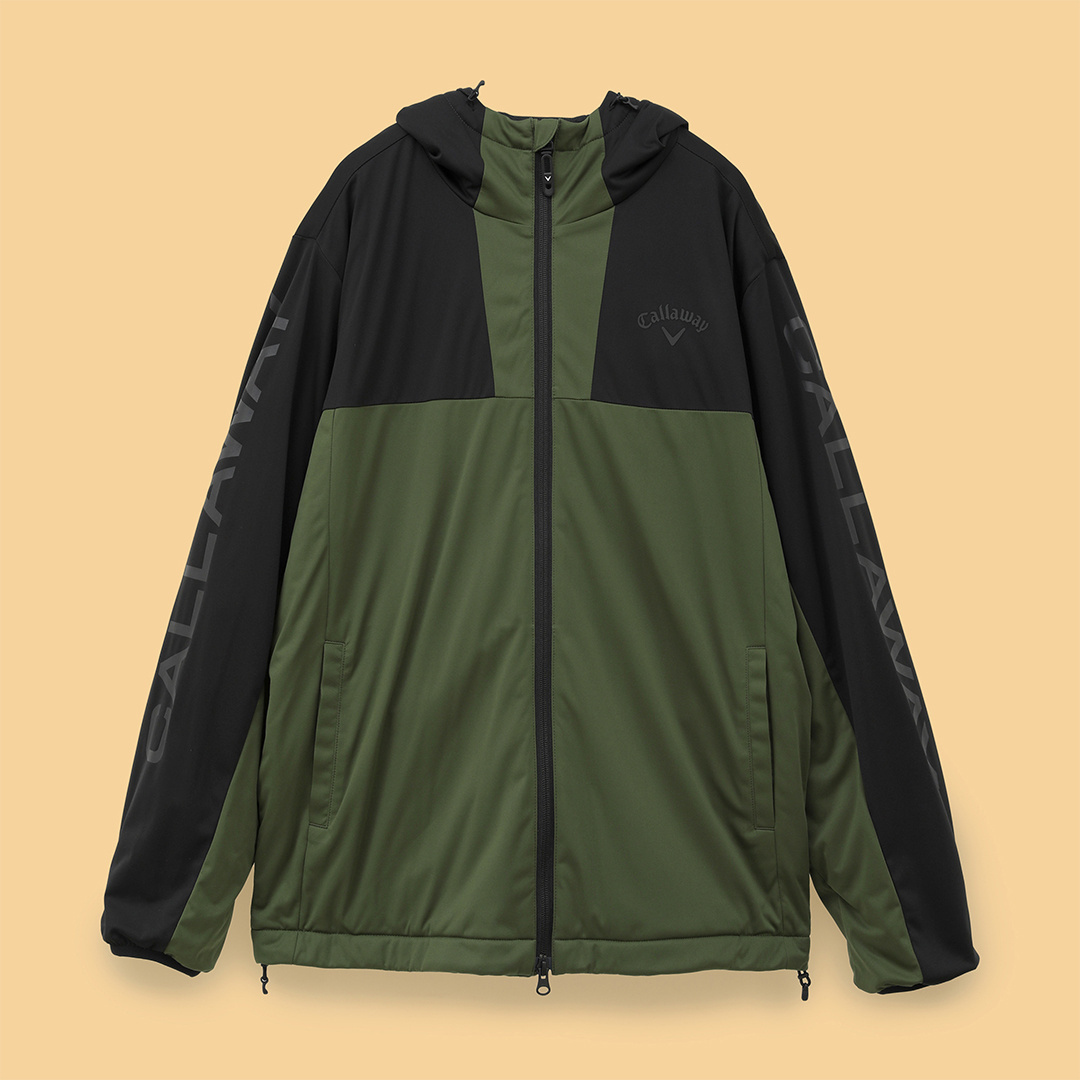 スターストレッチフルジップブルゾンふんわり裏地付 スターストレッチフルジップフーディブルゾン《ふんわり裏地付き》 (MENS)