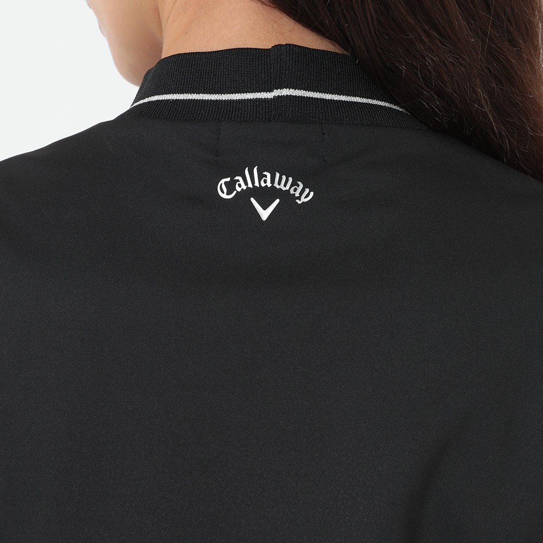 新品！goold golf rockers 半袖モックネックシャツ　黒　L 半袖スムースモックネックシャツ (WOMENS)