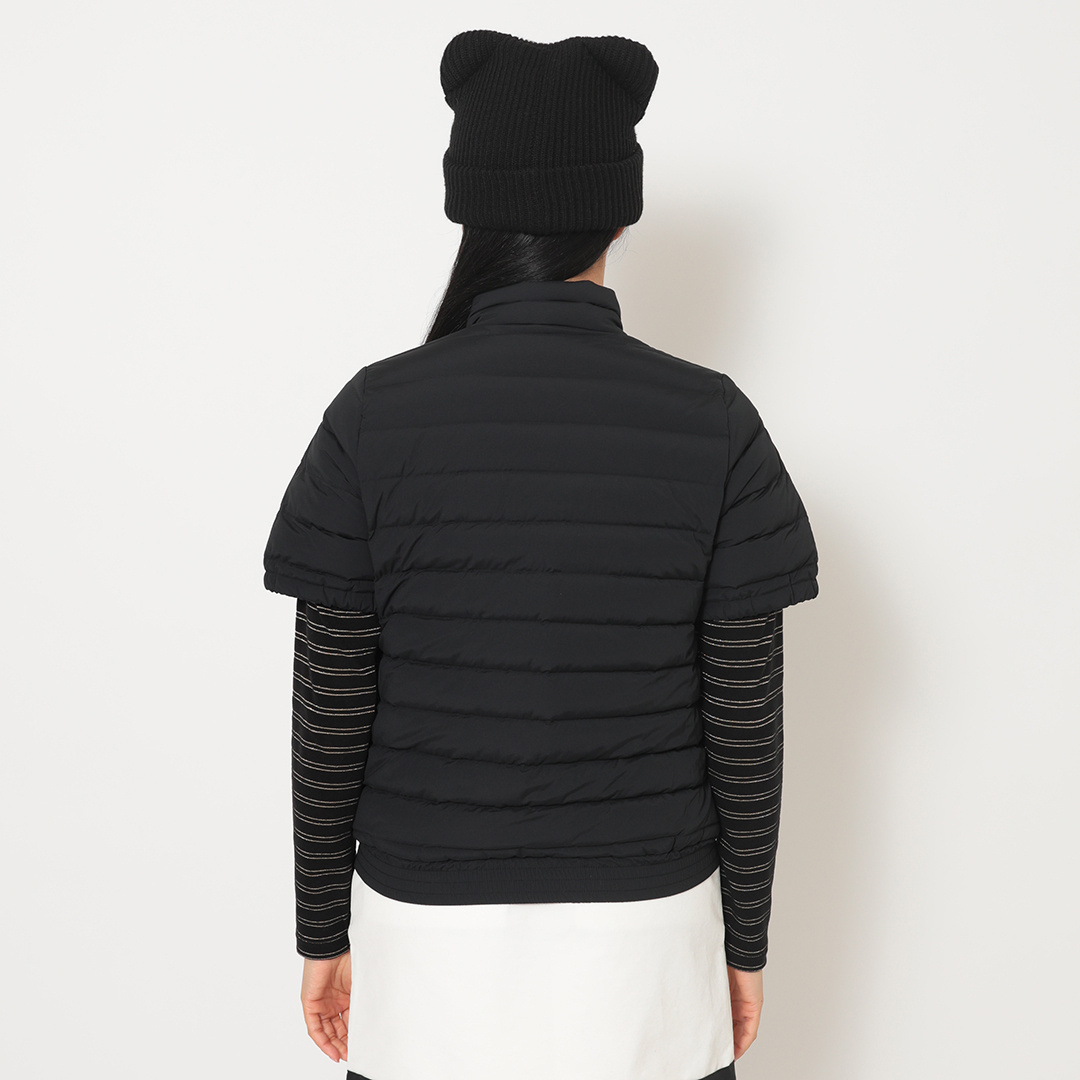 半袖フルジップダウンブルゾン (WOMENS)