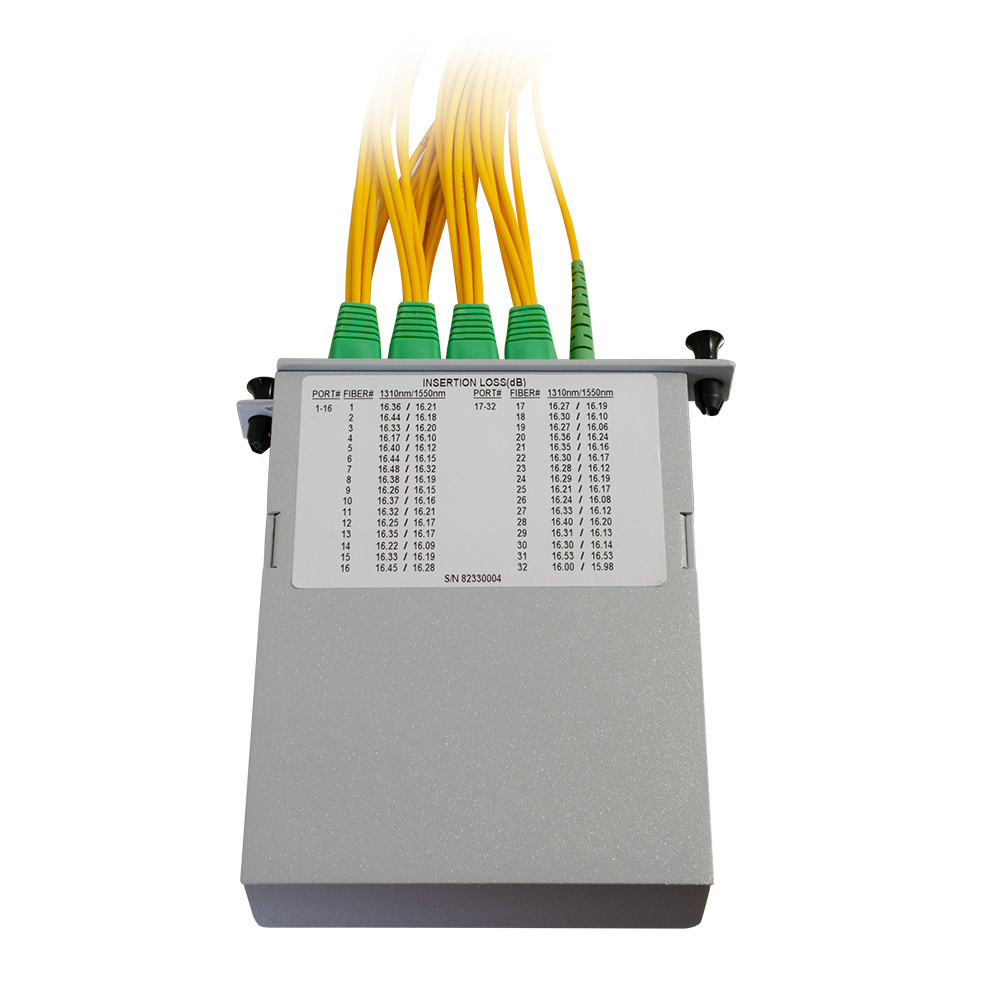 M4 1x32 Pol Splitter SC/APC Connectors 2m Pigtails Fiber Cassettes Fiber Optic Network