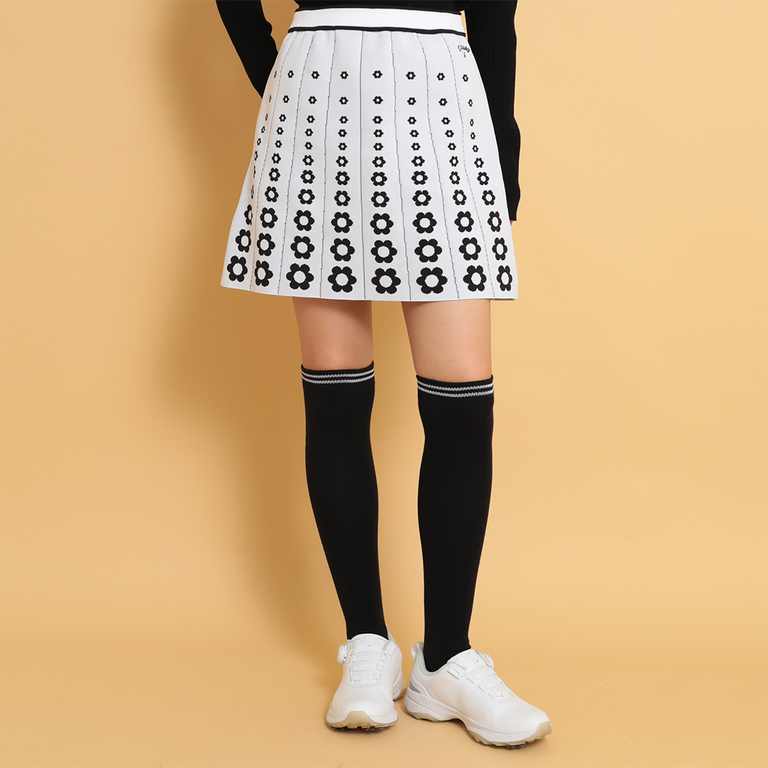 フラワージャカードニットスカート (WOMENS)