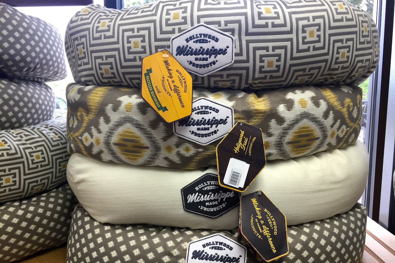 A comfy bed for your pooch is a must, and in these great colors and fabrics, you'll both be happy. Donut dog bed, $68.98 to $154.98, at Hollywood Feed