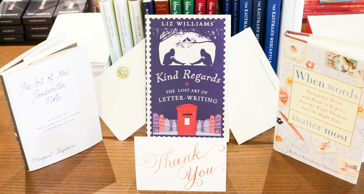 A selection of books and the proper stationary wardrobe is all you need to become a thank you note champion. A selection of books and the proper stationary wardrobe is all you need to become a thank you note champion.