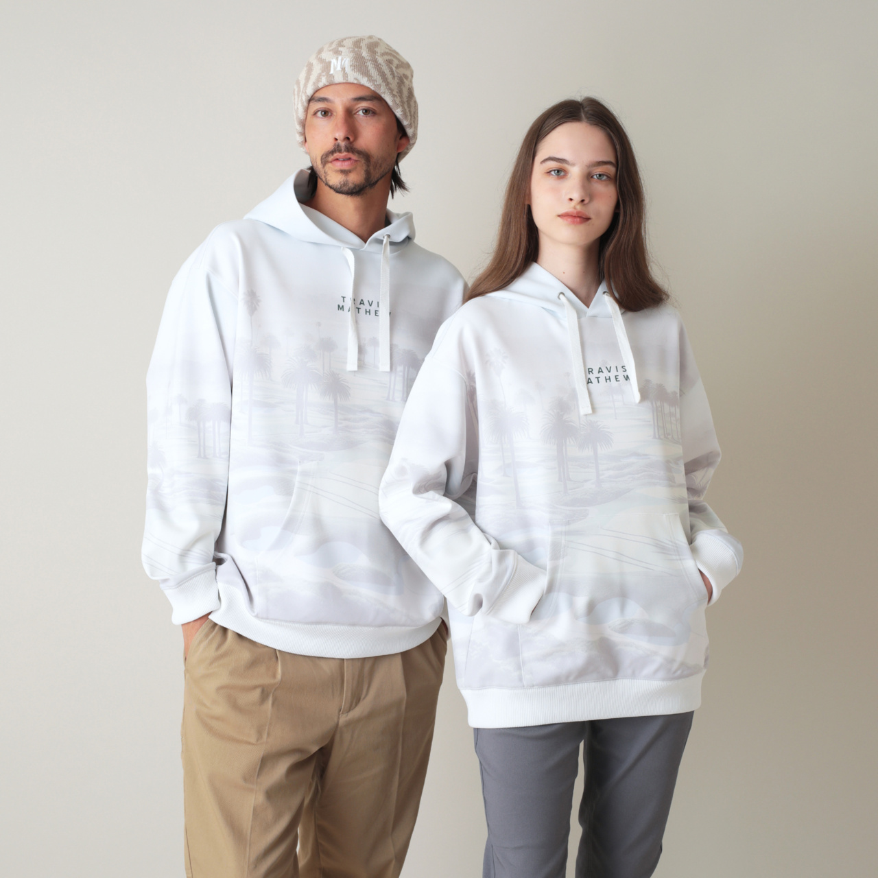 ダンボールニット グラフィック フーディー(UNISEX)