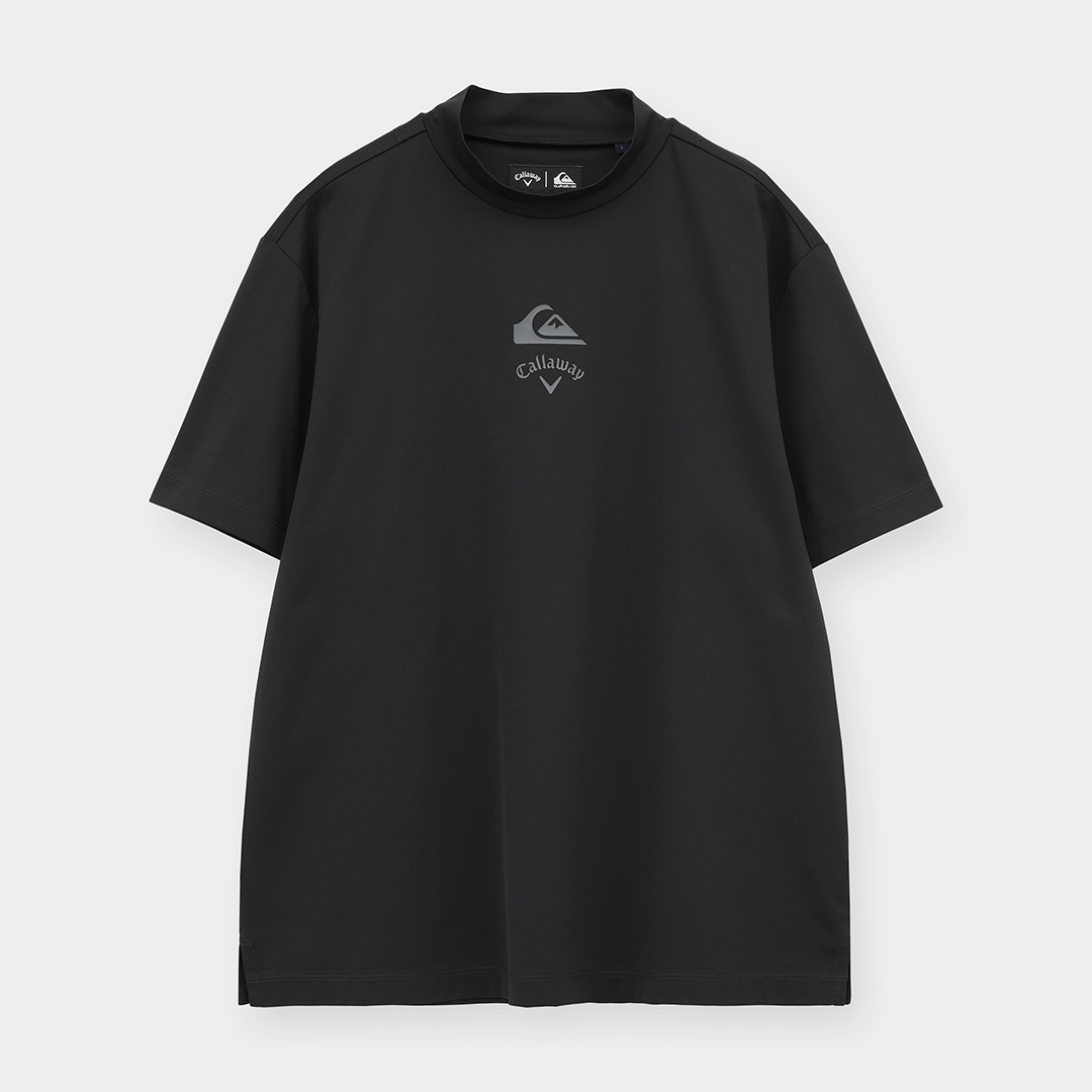 QUIKSILVERコラボ/バックロゴ半袖モックネック (MENS)