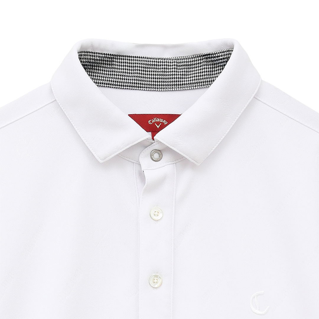 ロゴジャカード長袖シャツ (MENS)