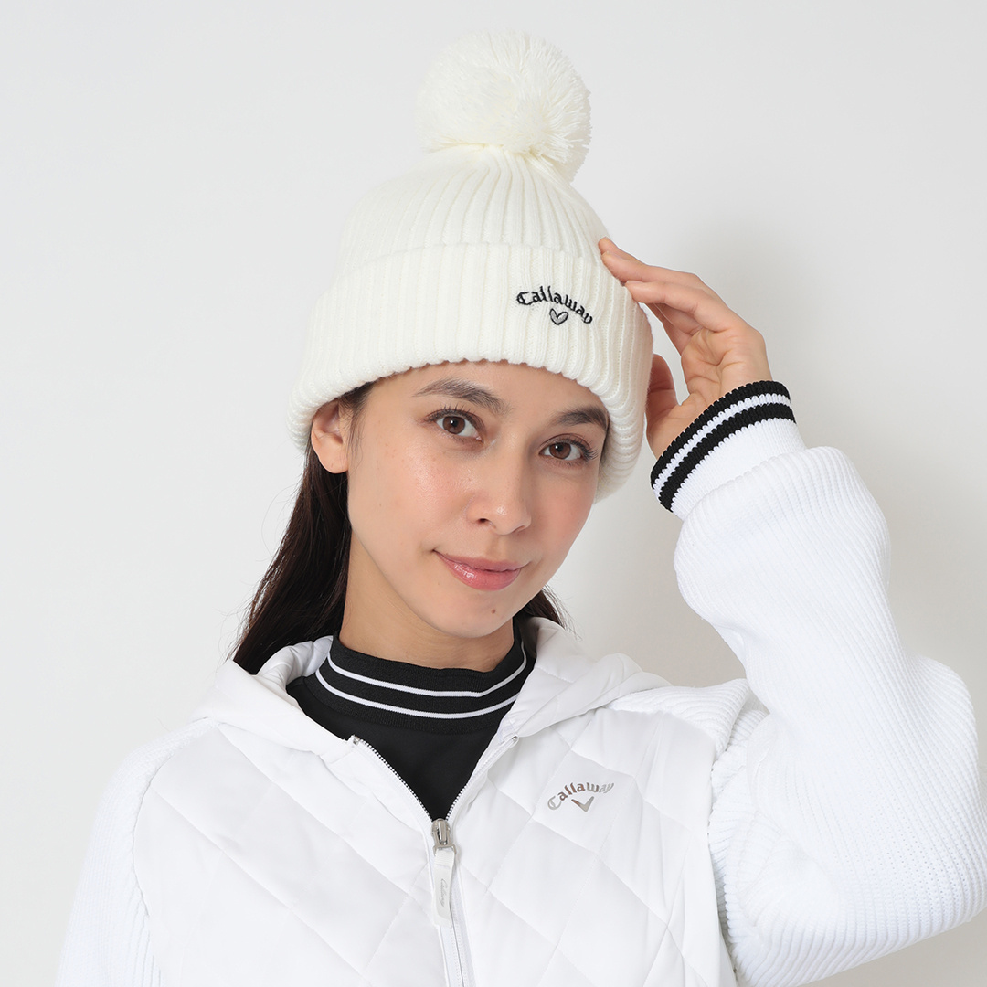 オンライン限定】ラブキャロウェイポンポン付きビーニー (WOMENS)