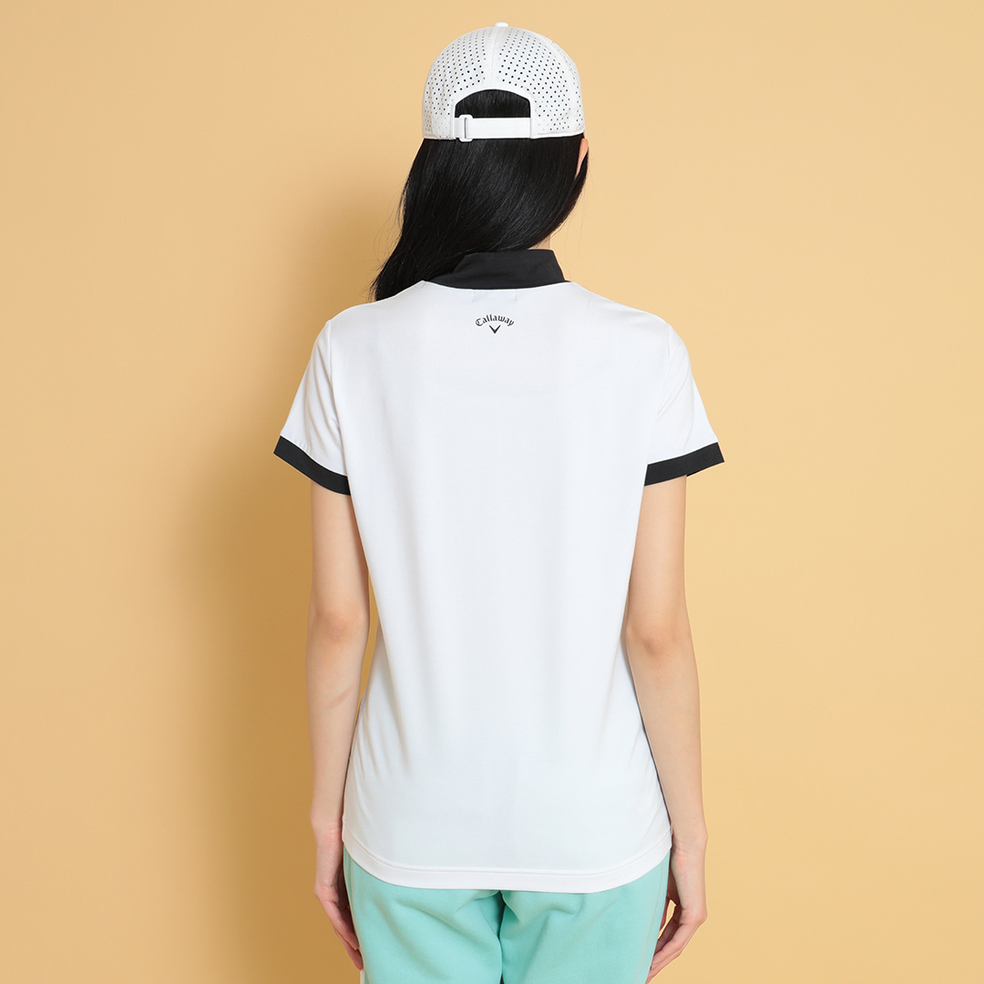 半袖モックネックシャツ (WOMENS)