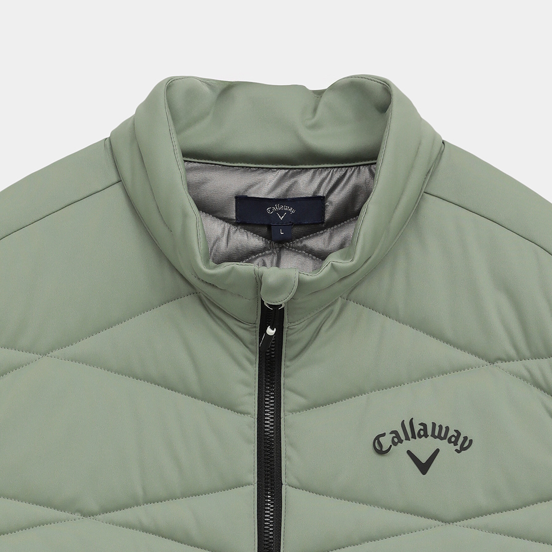 スターストレッチフルジップ中綿ベスト (MENS)