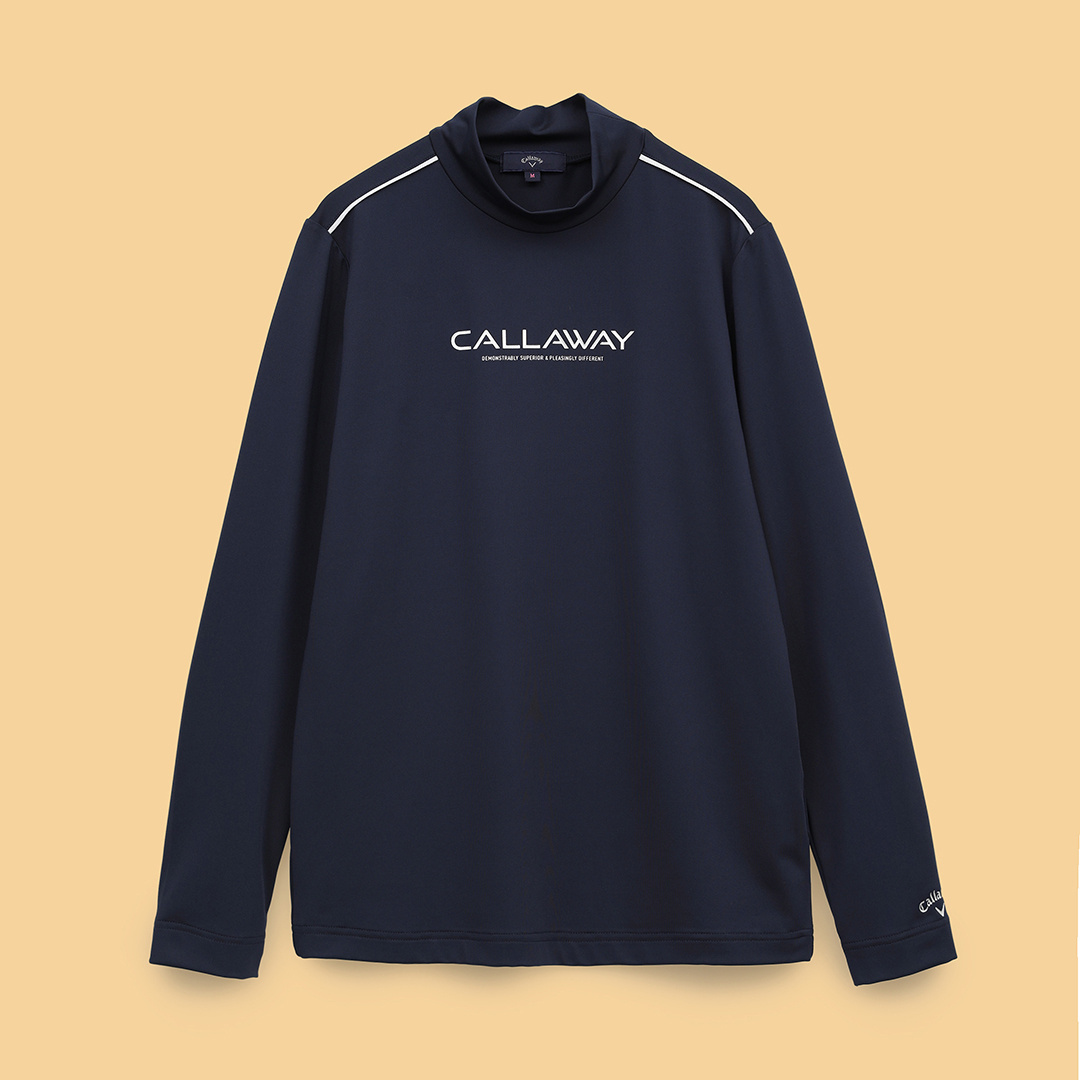 長袖モックネックシャツ (WOMENS)