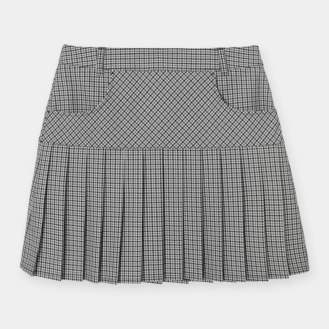 河本結プロ着用】チェックプリーツスカート (WOMENS)