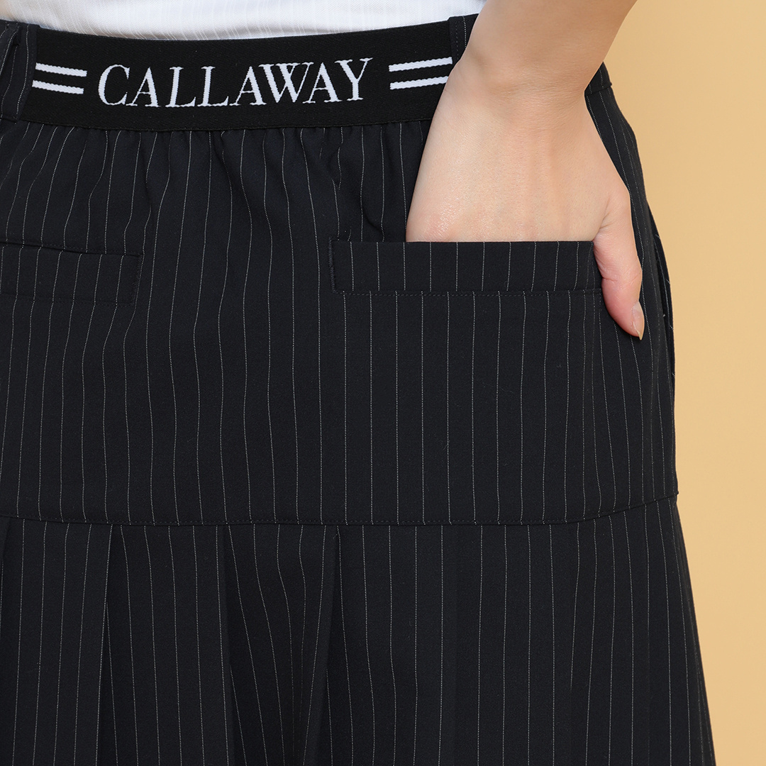 ピンストライププリーツスカート (WOMENS)