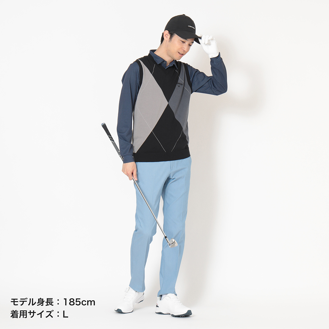 ビッグアーガイルニットベスト (MENS)