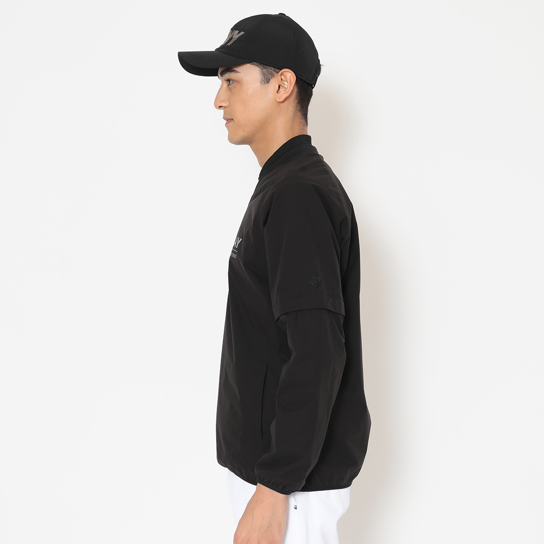 ポリエステルリップ2WAY撥水Vネックブルゾン (MENS)