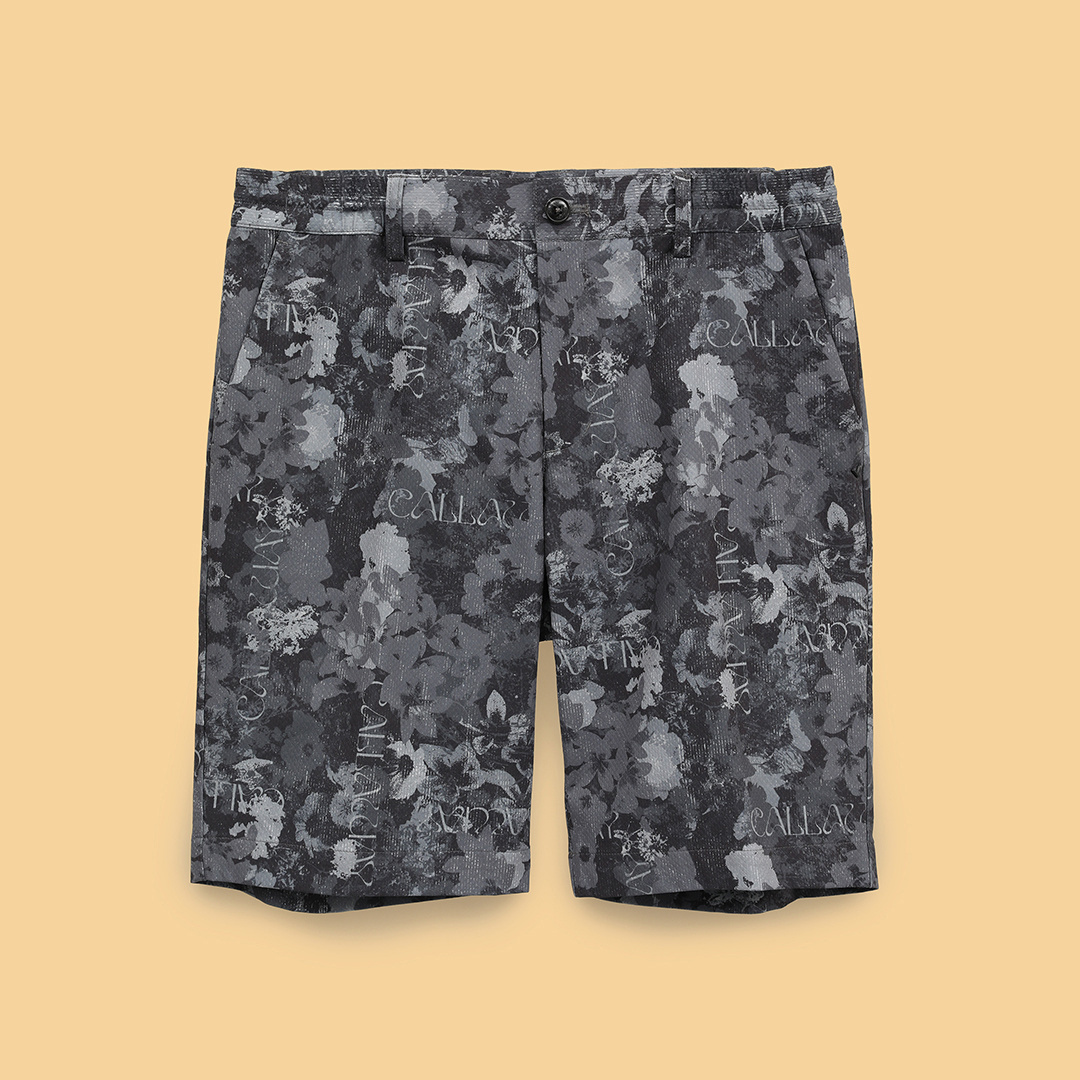 8WAYストレッチフラワープリントショートパンツ (MENS)