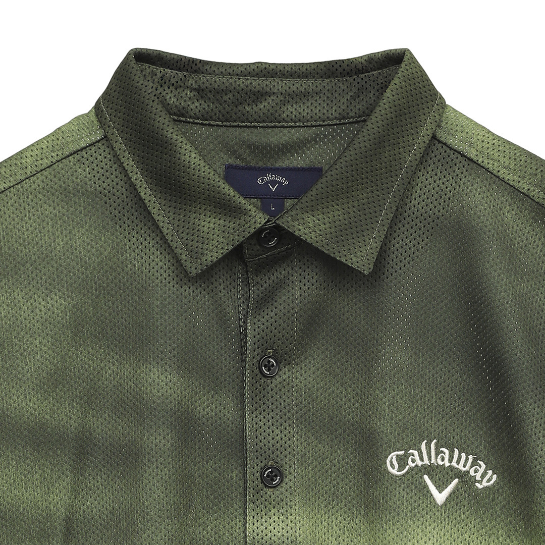 【Callaway 】かざあなメッシュ シャツ Callaway（キャロウェイ） ゴルフウェア 半袖シャツ 秋 冬 かざあな