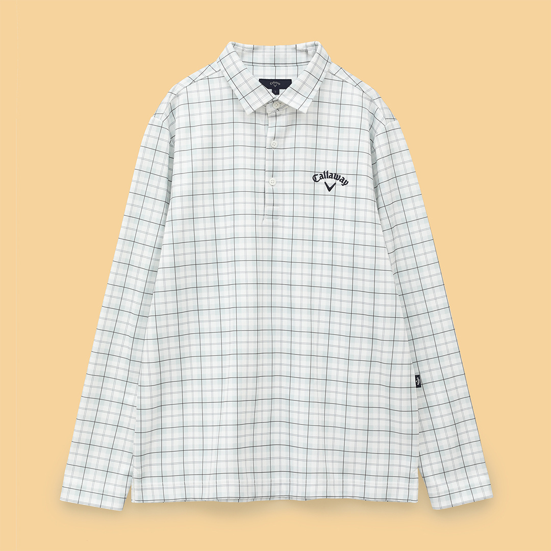チェックプリント裏起毛シャツ (MENS)