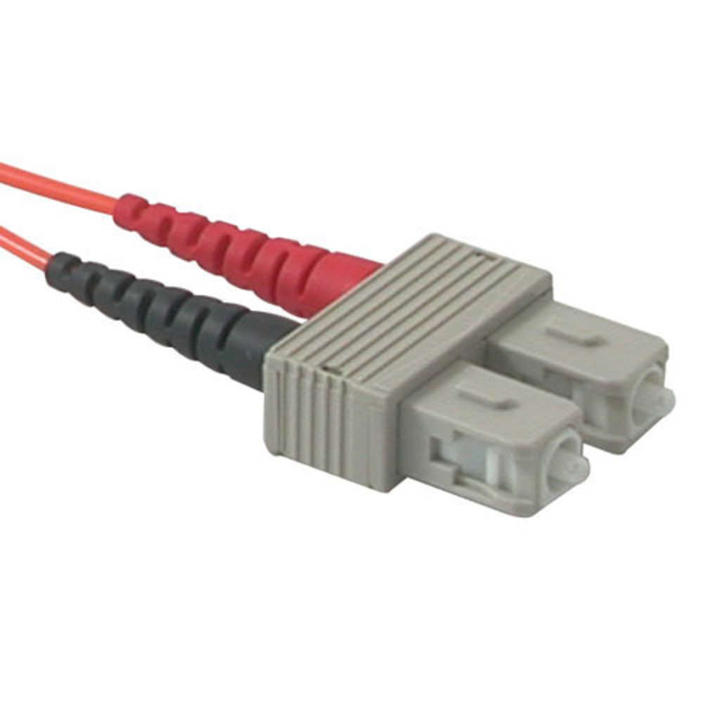MTRJ-SC 62.5/125 OM1 Duplex Multimode PVC Fiber Optic Cable - Orange