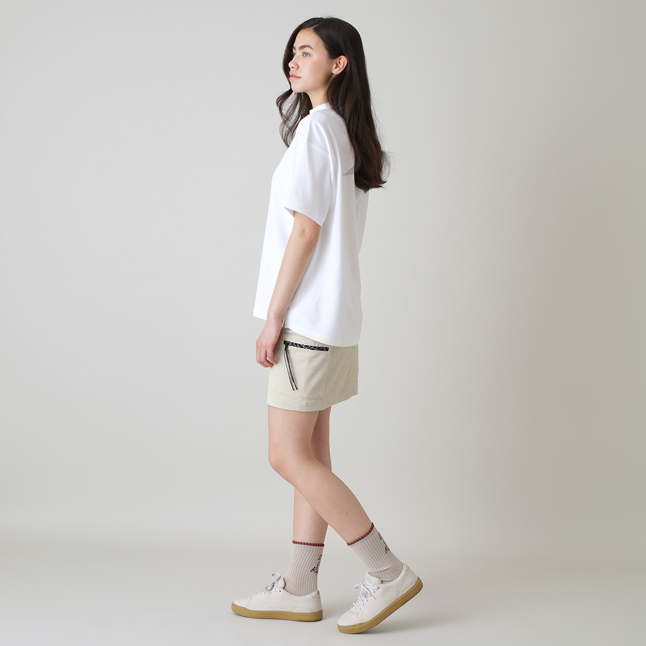 カラット®リラックスシルエット半袖セミモックネック(WOMENS)