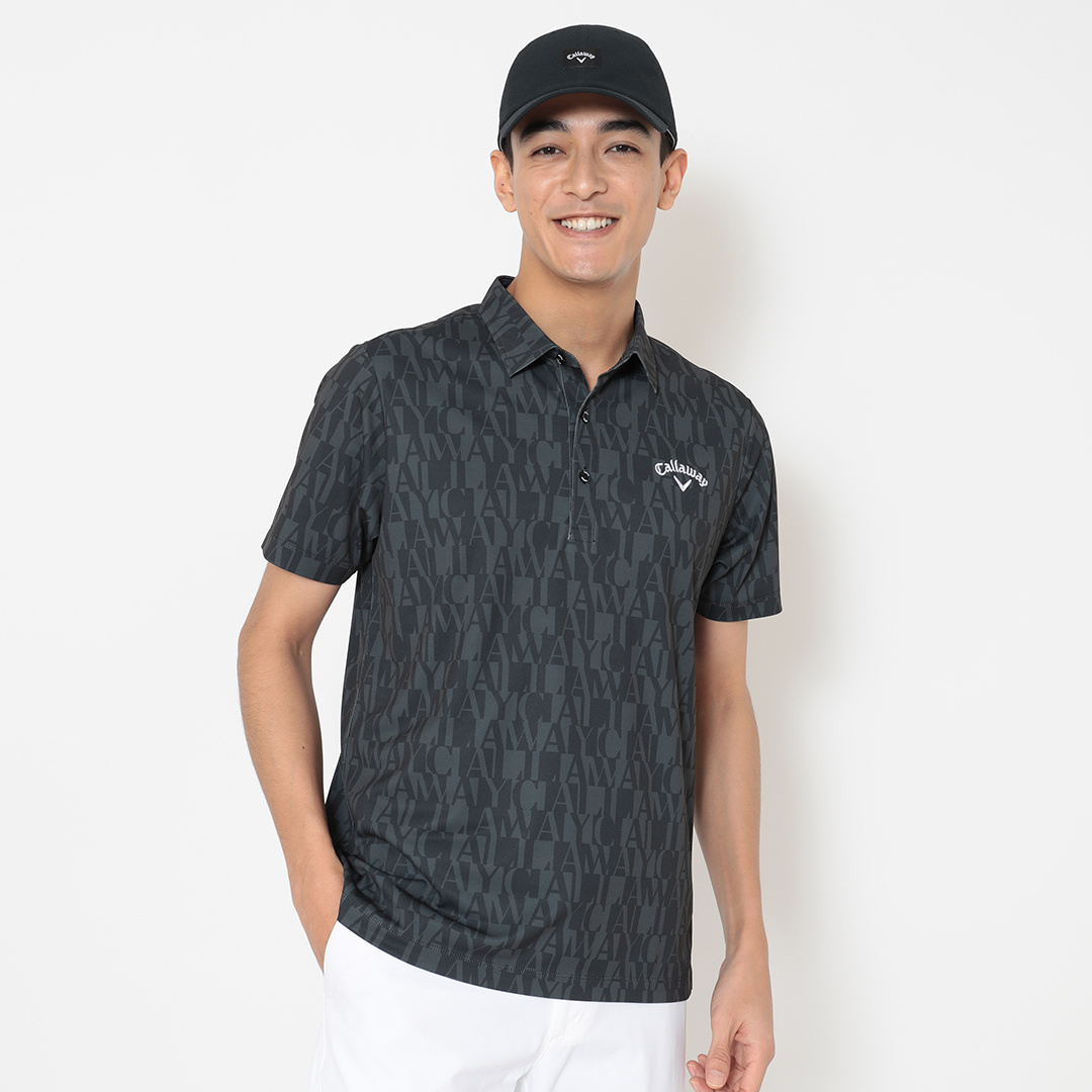 ミニカノコロゴ総柄半袖シャツ ※4Lサイズあり (MENS)