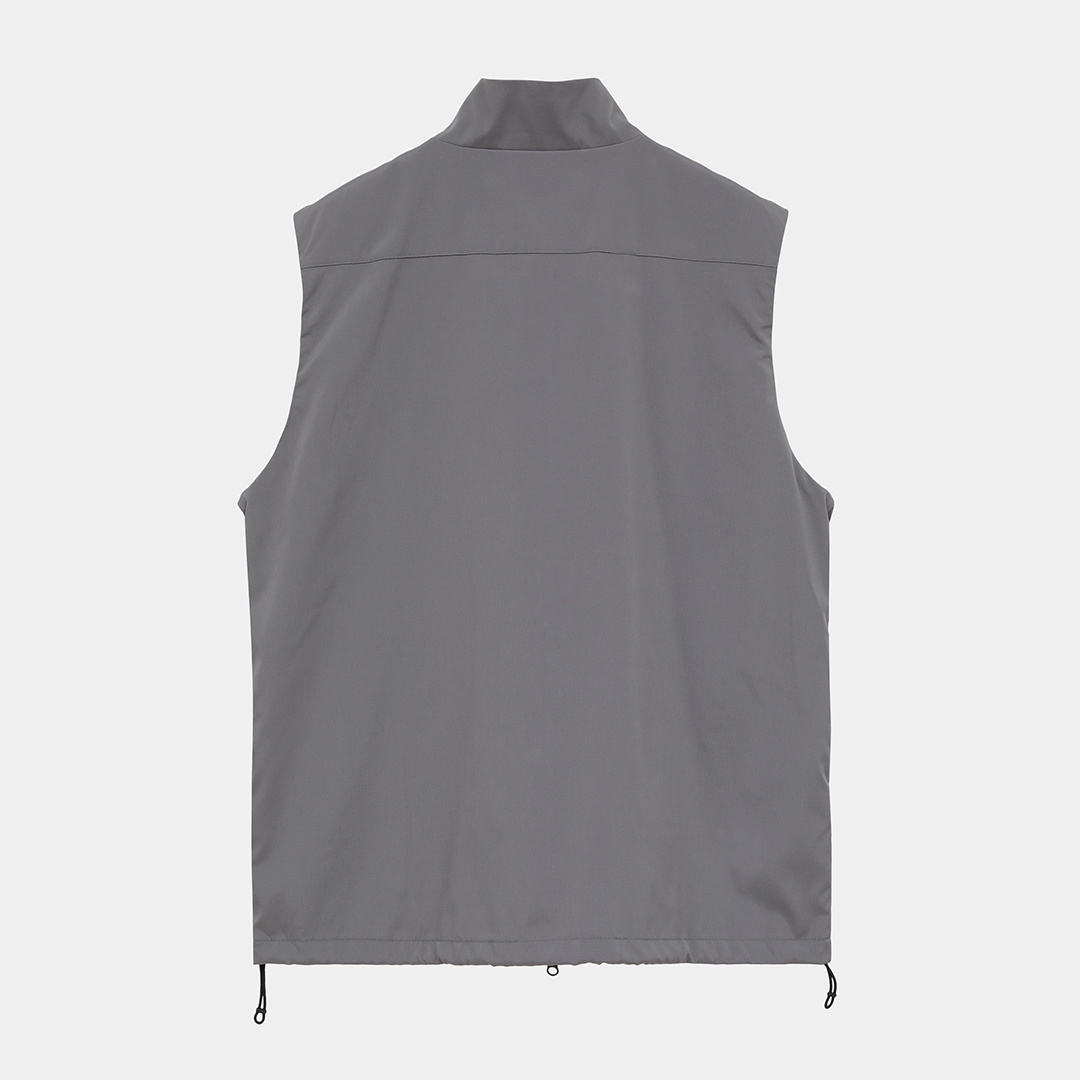 ストレッチ撥水フルジップベスト (MENS)