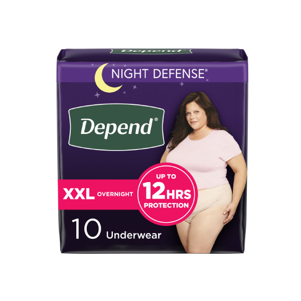 Depend Night Defense Underwear for Women, XX-Large - 20/case (DEDFU2XS Health & Beauty Health Care Incontinence Aids) photo