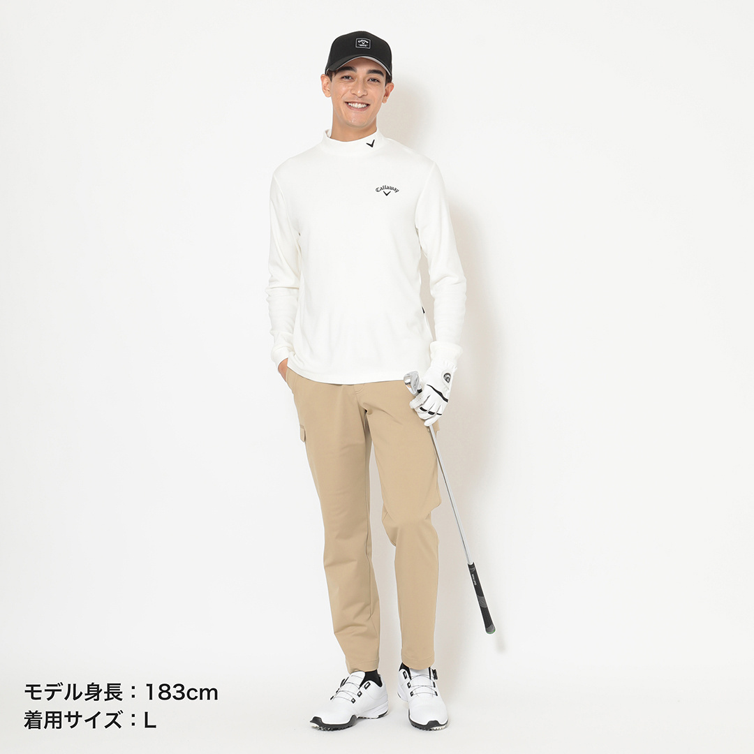 裏起毛スムースモックネックシャツ ※4Lサイズあり (MENS)