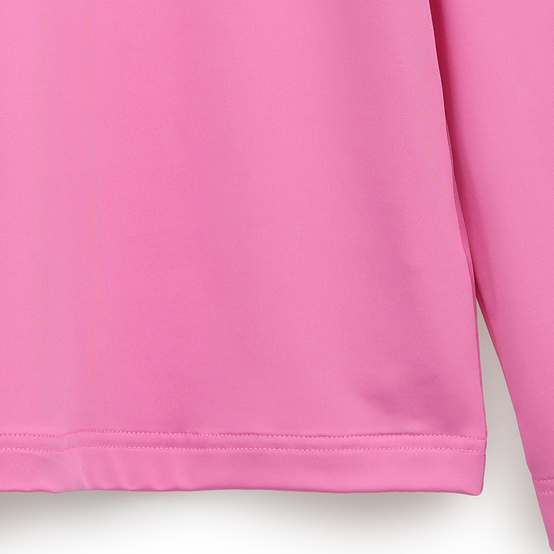 長袖モックネックシャツ (WOMENS)