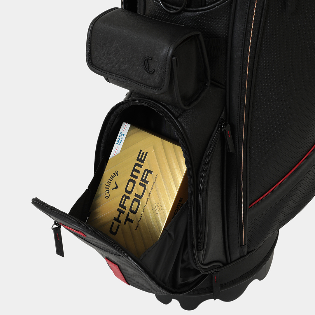 パンチング合皮スタンド式キャディバッグ (MENS)