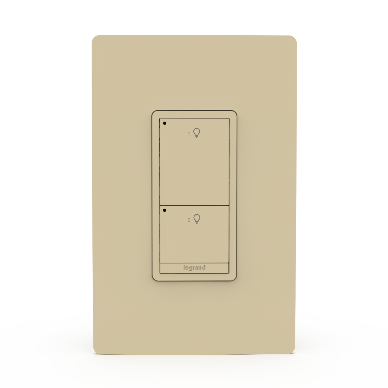 Ivory Wattstopper PLUS 2 Button Switch