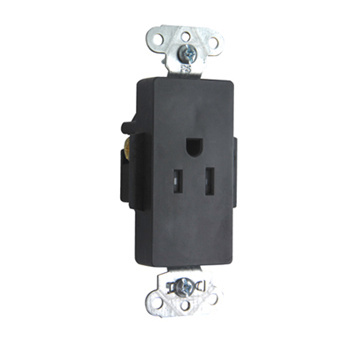 Tamper-Resistant Heavy-Duty Decorator Spec Grade Single Receptacle
