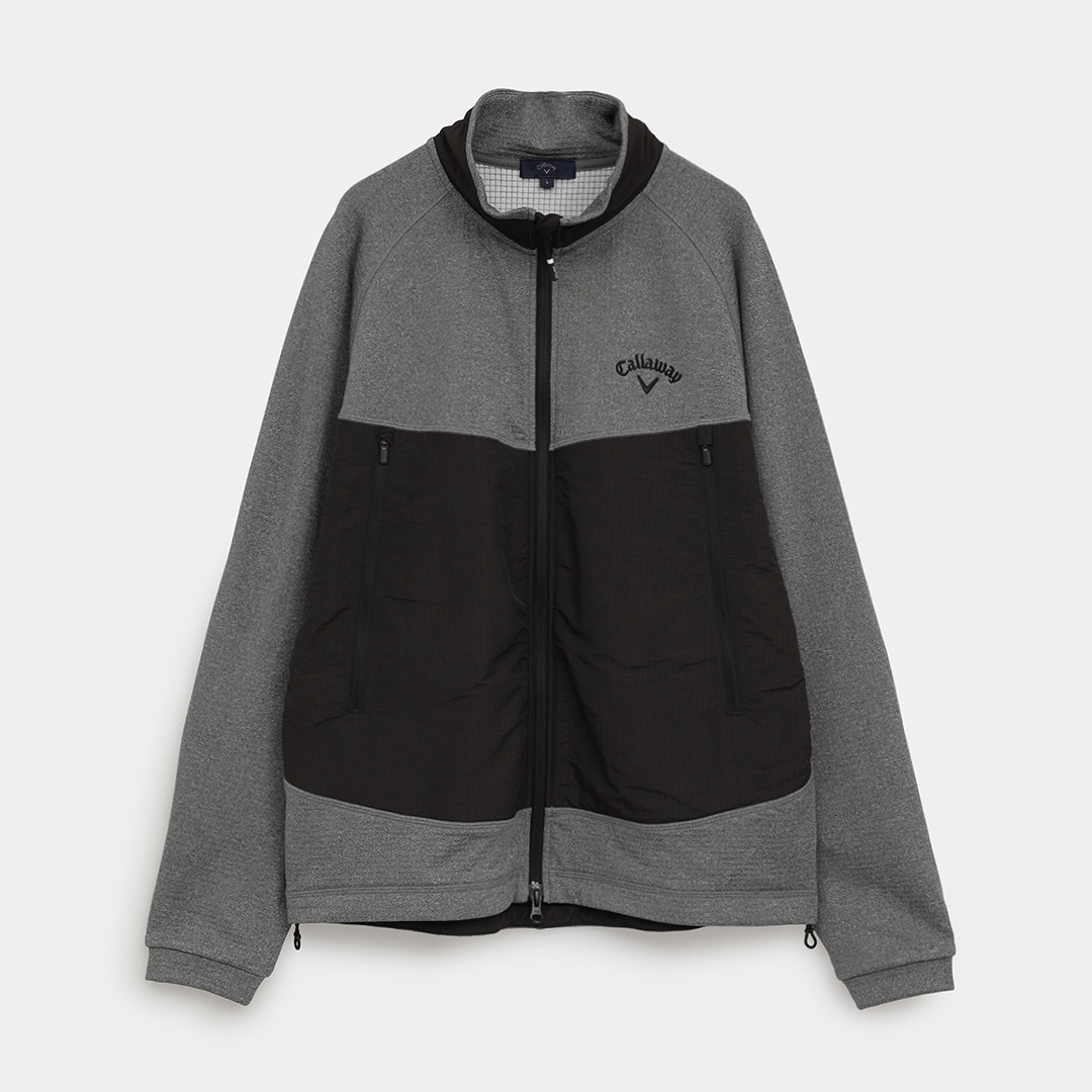 バックグリッド裏起毛フルジップスウェット (MENS)