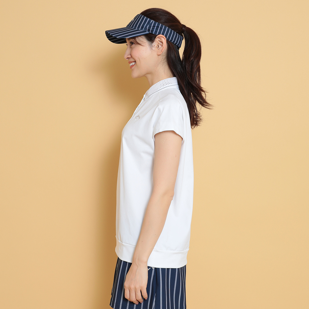 3℃裏クールフレンチスリーブポロシャツ (WOMENS)