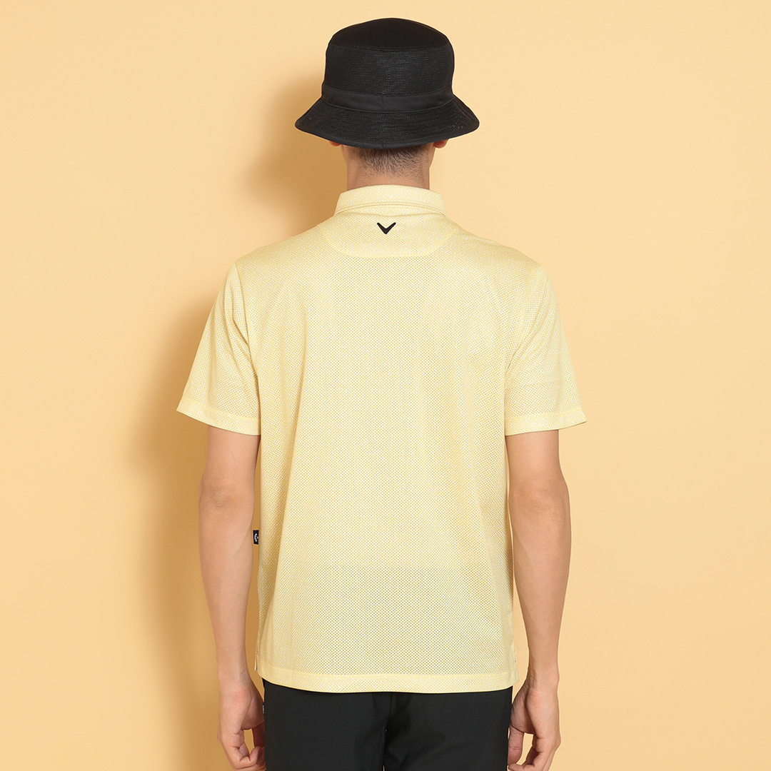 かざあなメッシュボタニカルプリントシャツ ※4Lサイズあり