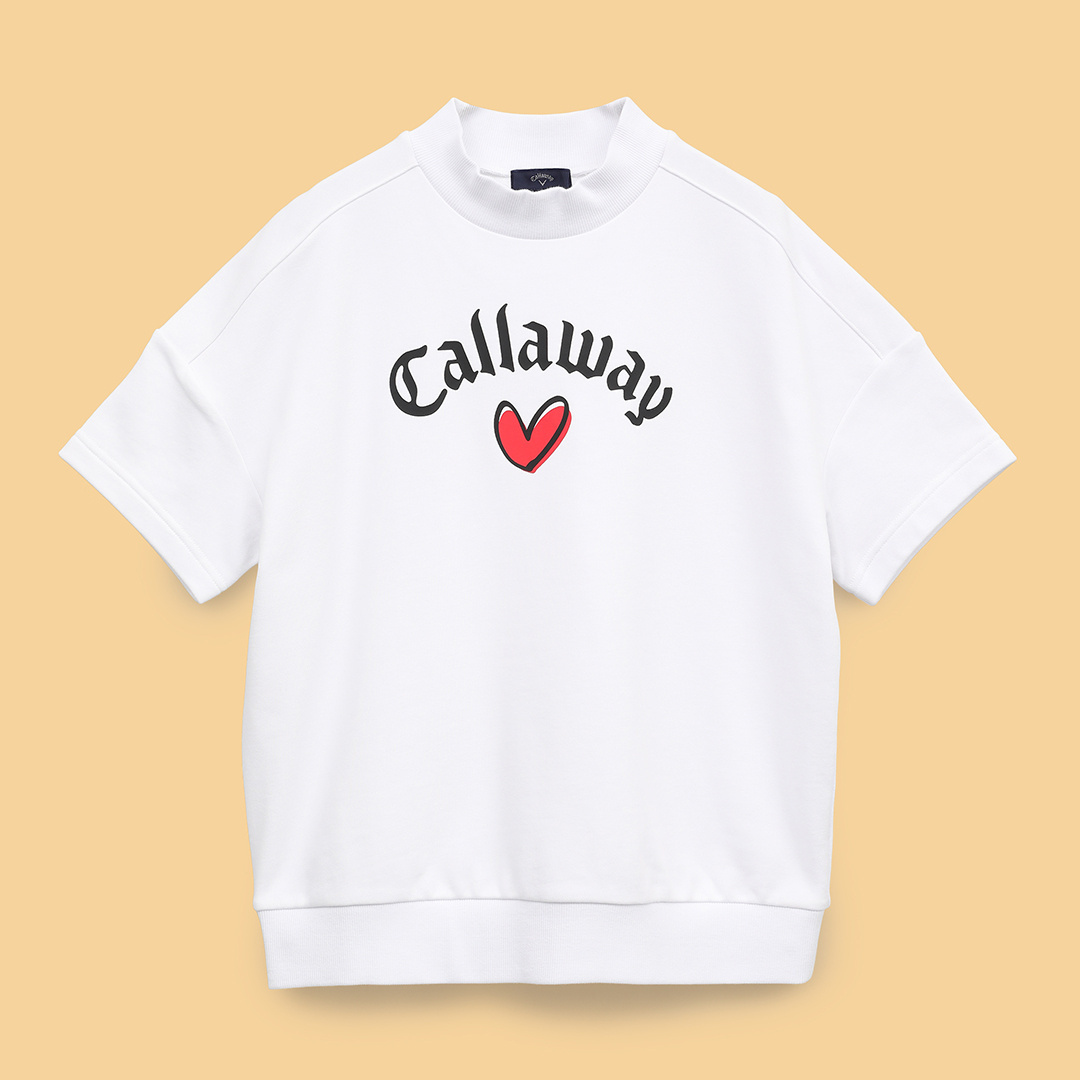 値下げ！キャロウェイ　Callaway 半袖スウェット Callaway キャロウェイ ゴルフウェア スウェット メンズ ロゴ