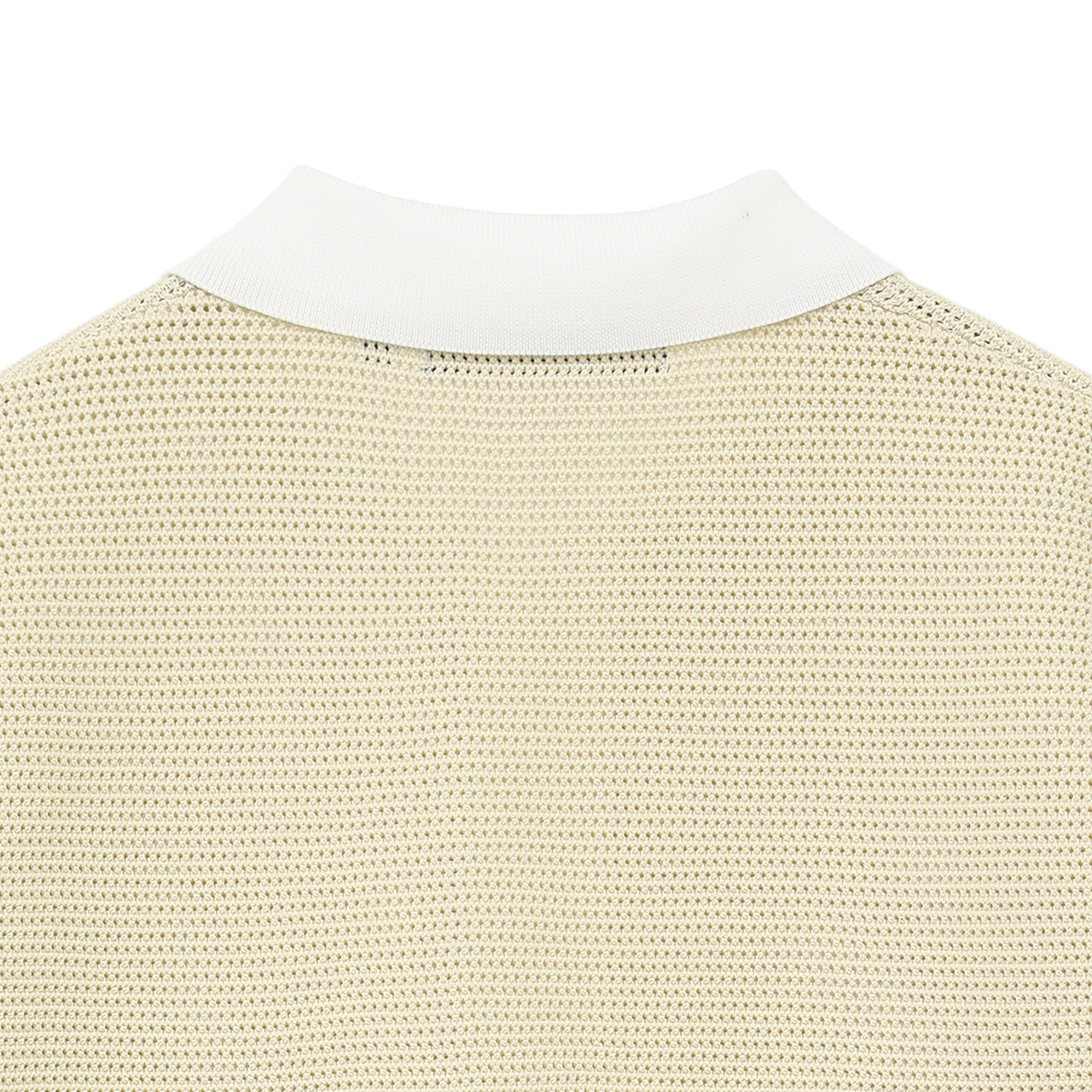 トラビスマシュー キャロウェイ Vネック ニットベスト ポロシャツ メンズM メッシュ編み 半袖 ニットポロ(MENS)