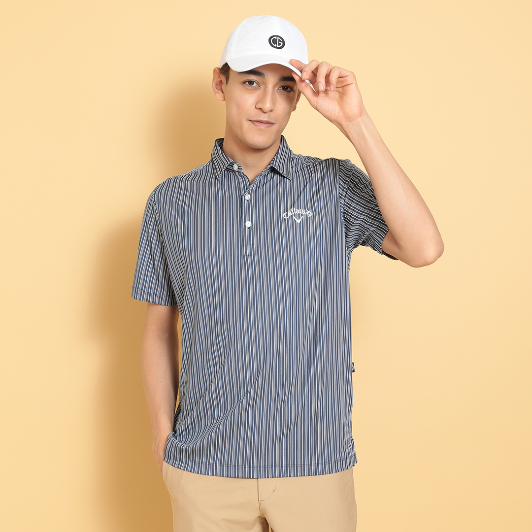 ストライプジャカードシャツ (MENS)