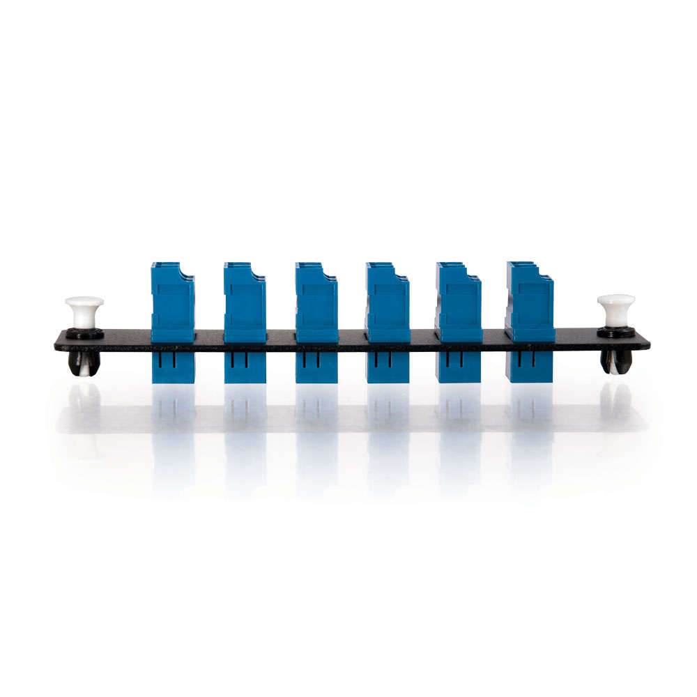 12-Strand, LC Duplex, PB Insert, Multimode/Single-Mode, Blue Adapter Panel