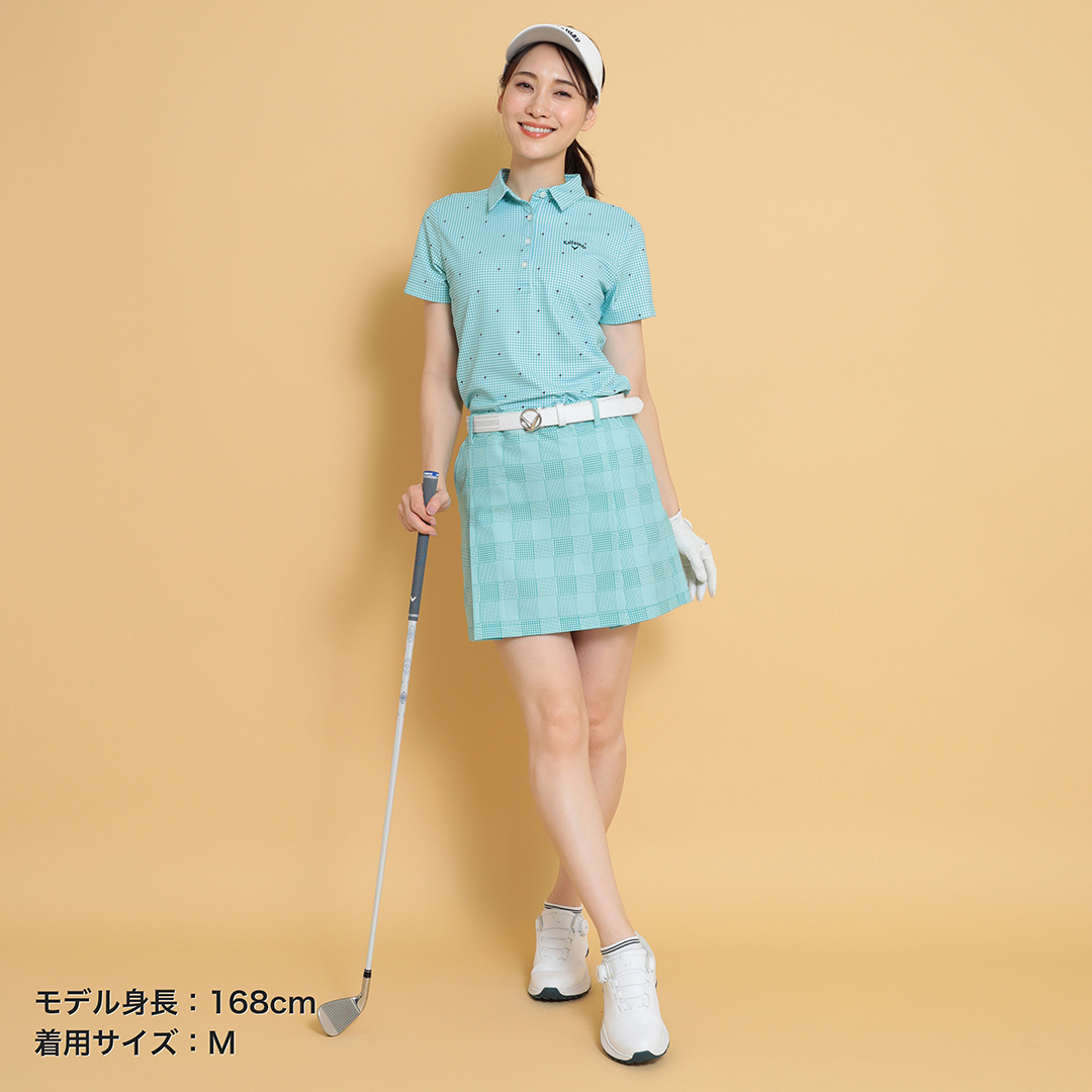 2WAYストレッチピケチェック柄スカート (WOMENS)
