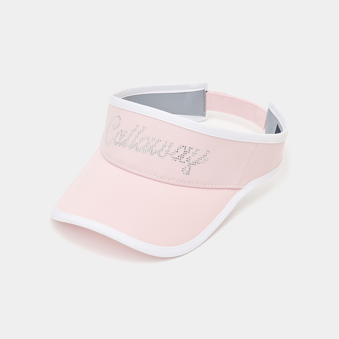 ラインストーンロゴバイザー (WOMENS)