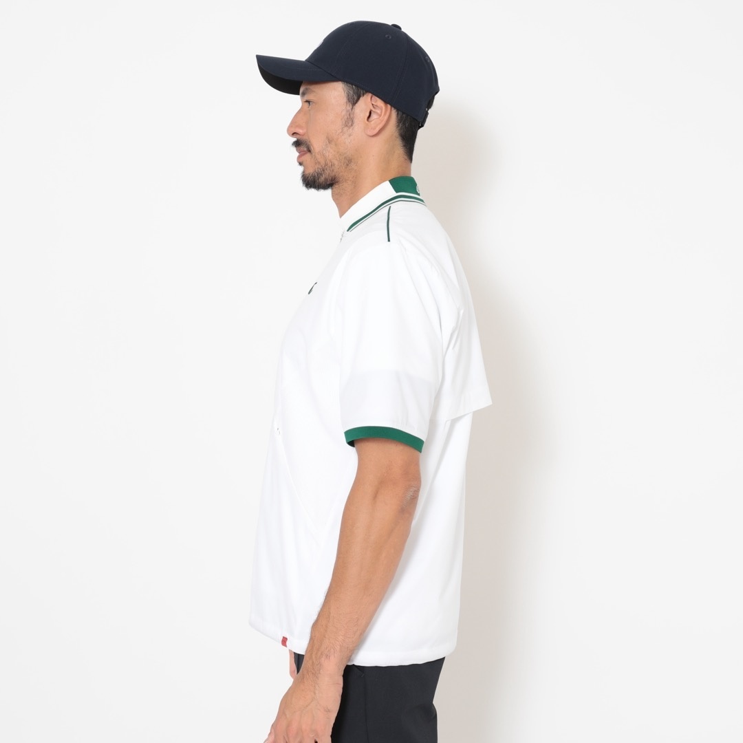 8WAYストレッチハーフジップ半袖ブルゾン (MENS)