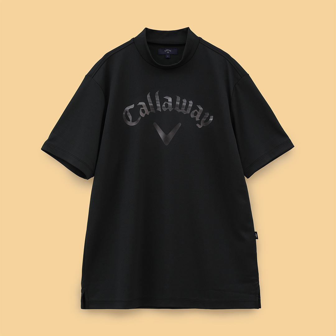 3℃裏クール天竺ロゴプリントモックネック ※4Lサイズあり (MENS)