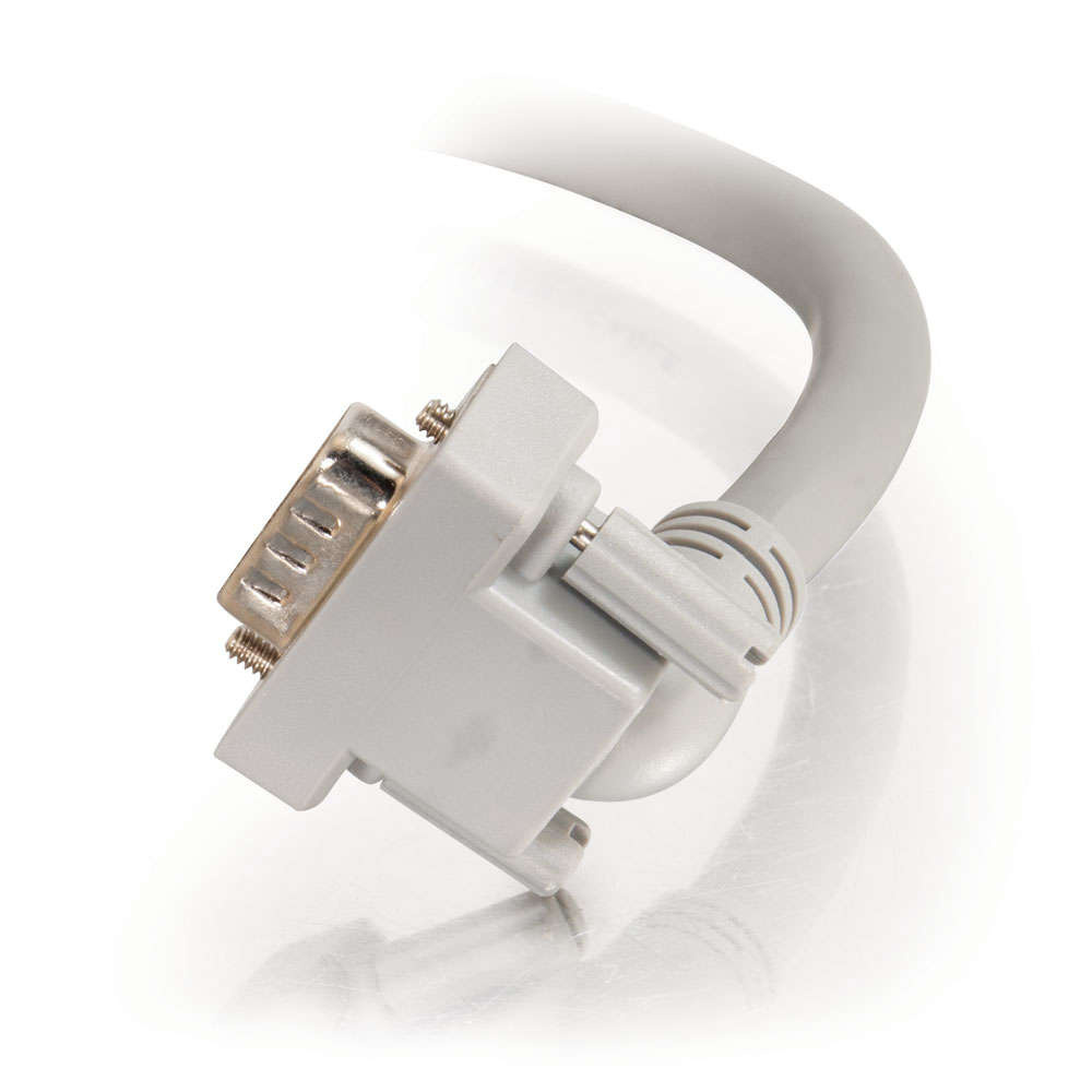 Premium Shielded HD15 SXGA M/M Monitor Cable with 90 Downward-Angled Male Connector