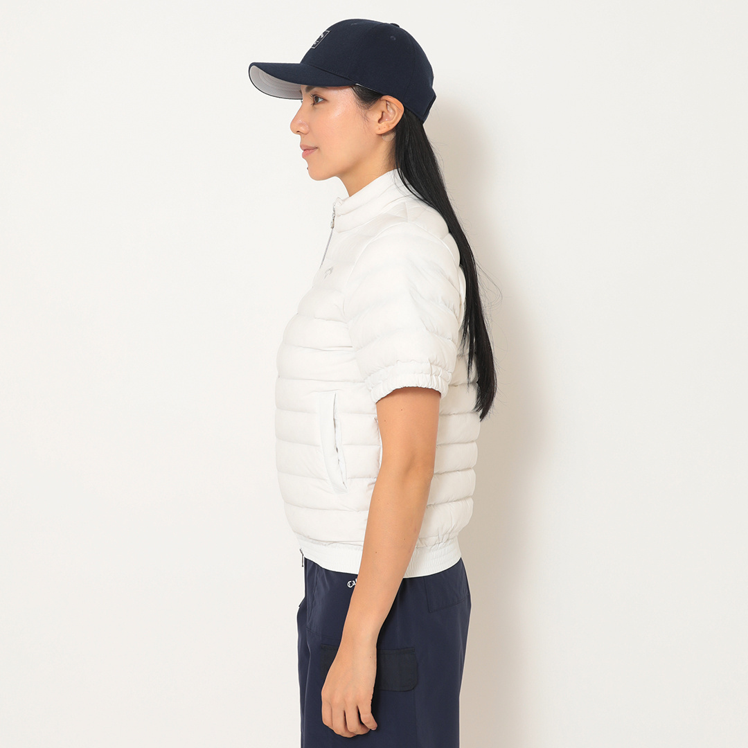半袖フルジップダウンブルゾン (WOMENS) 半袖フルジップダウンブルゾン (WOMENS)