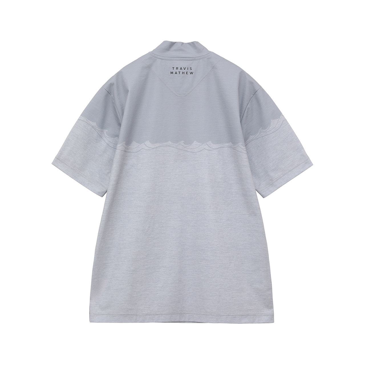 クオータージップ 半袖モックネック(MENS)