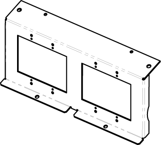 Product image for LCAN EFB8-22GMB 2 2-GANG MOUNTING B