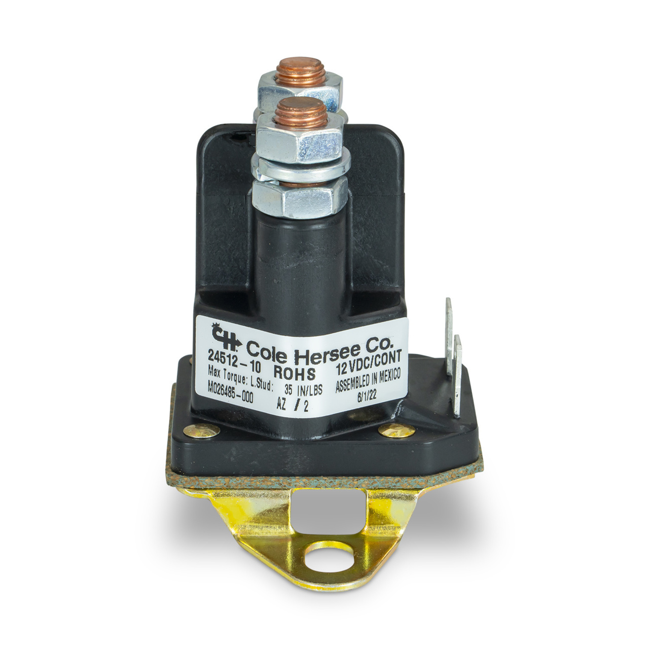 Starter Solenoid Relay, 100 A, Blades, F Bracket